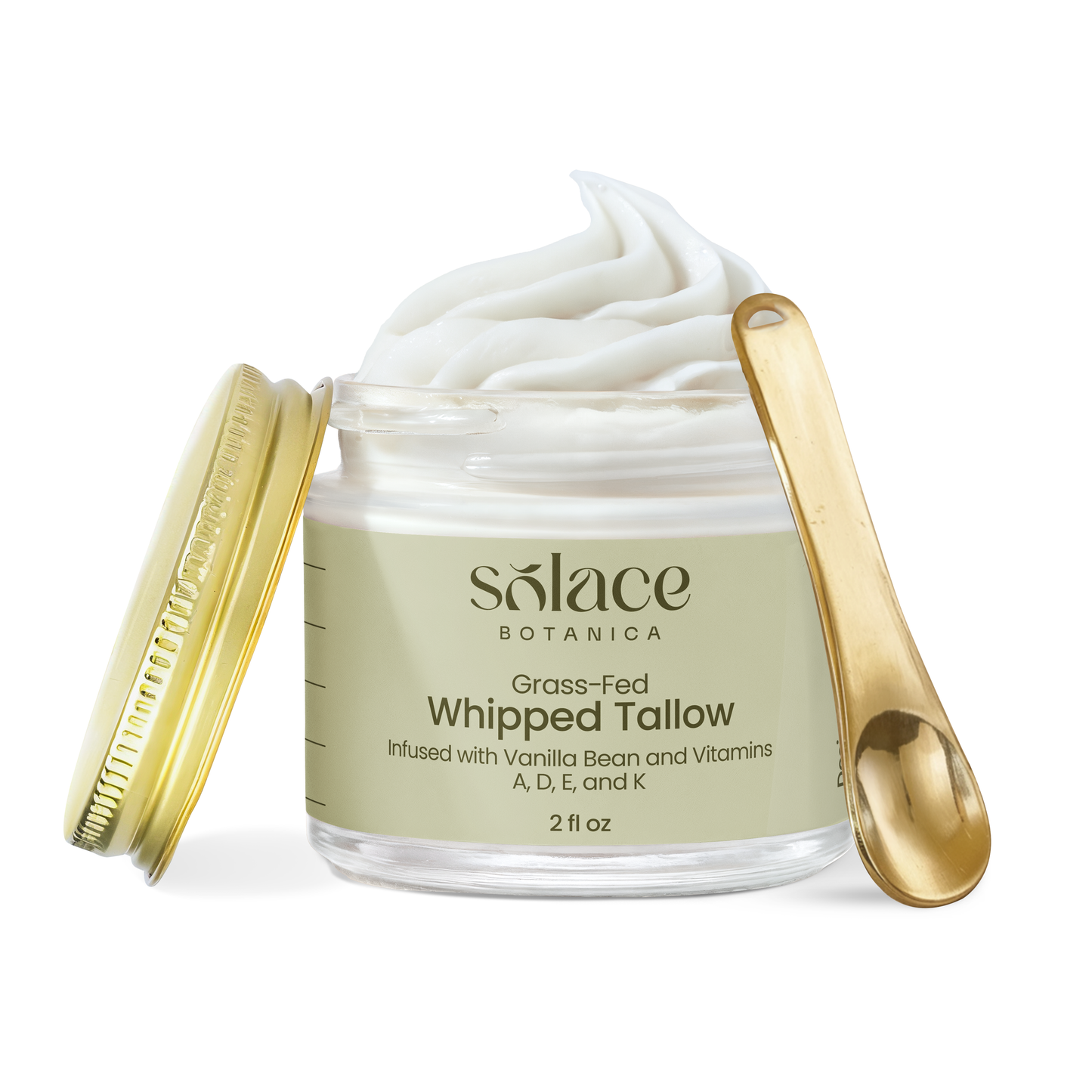 Whipped Grass-Fed Tallow Balm with Vanilla Bean