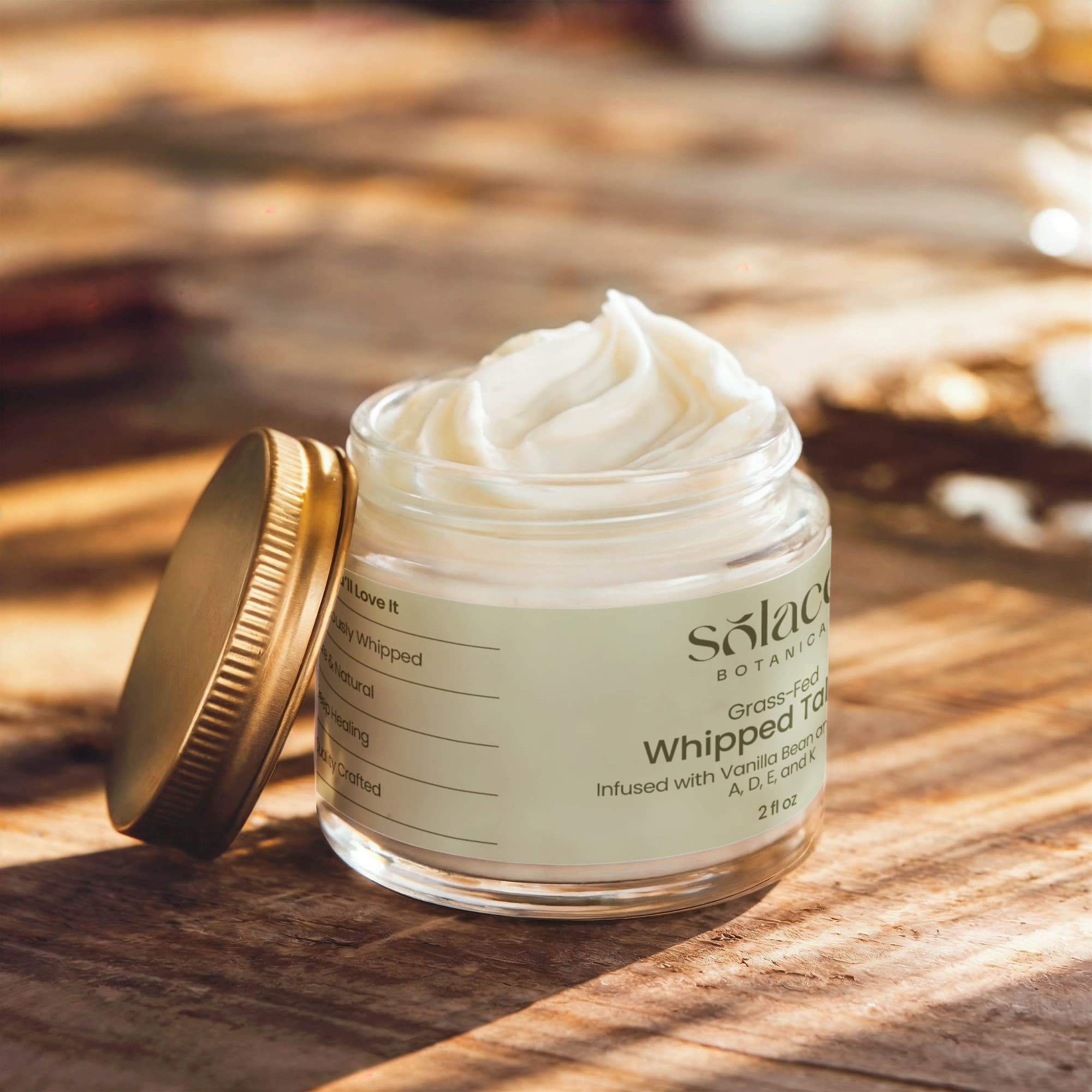 Whipped Grass-Fed Tallow Balm with Vanilla Bean