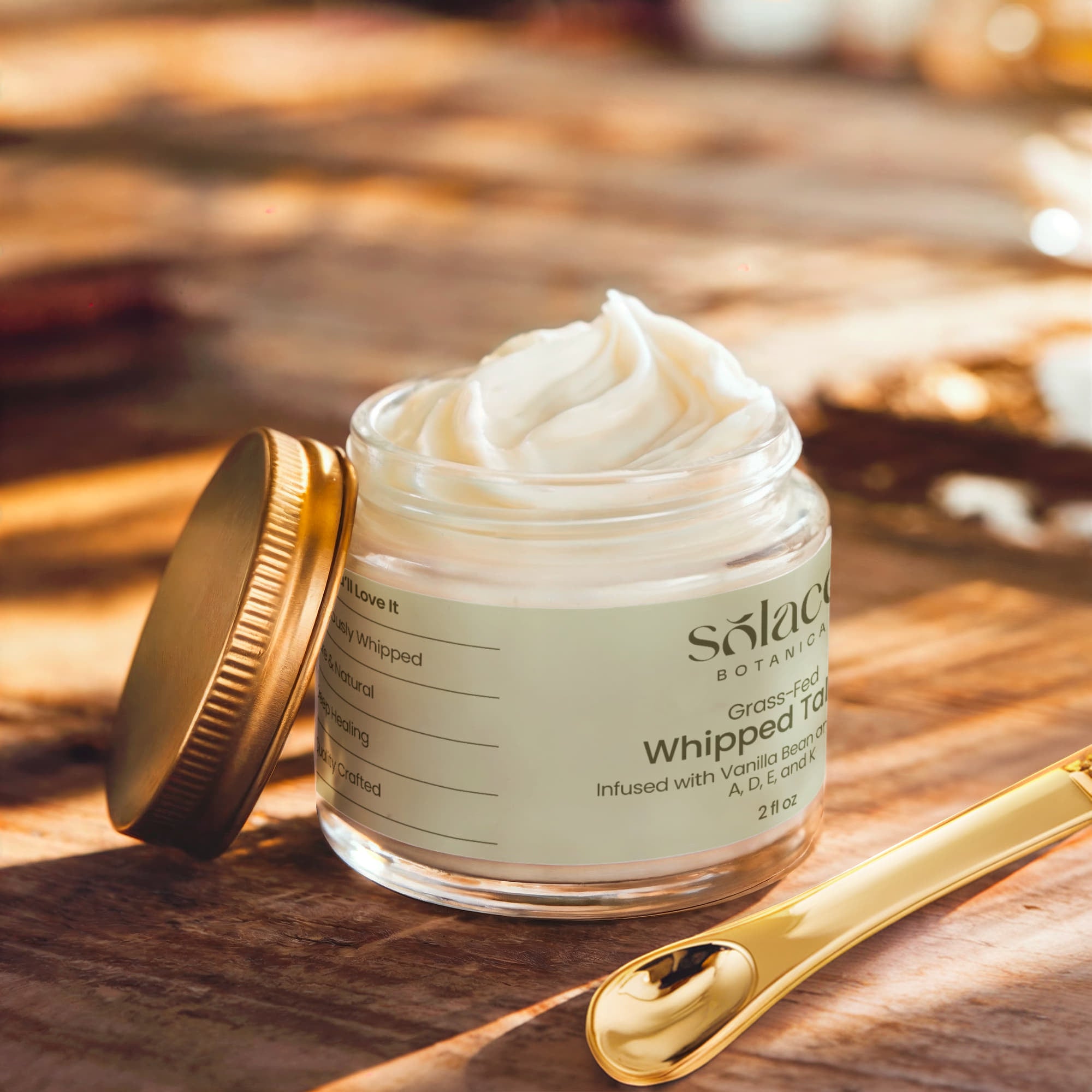 Whipped Grass-Fed Tallow Balm with Vanilla Bean